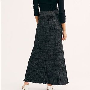 NWT Free People Shine Bright Ribbed Skirt